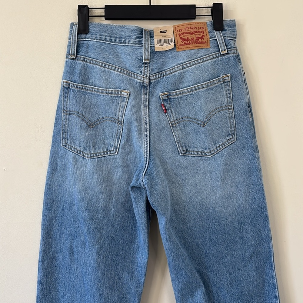 NEW Levi’s Mid Rise Cotton 94 Baggy Jeans Size 25 - Picture 8 of 11